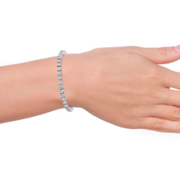 Cate & Chloe Olivia 18k Gold Plated CZ Tennis Bracelet - Picture 4 of 4